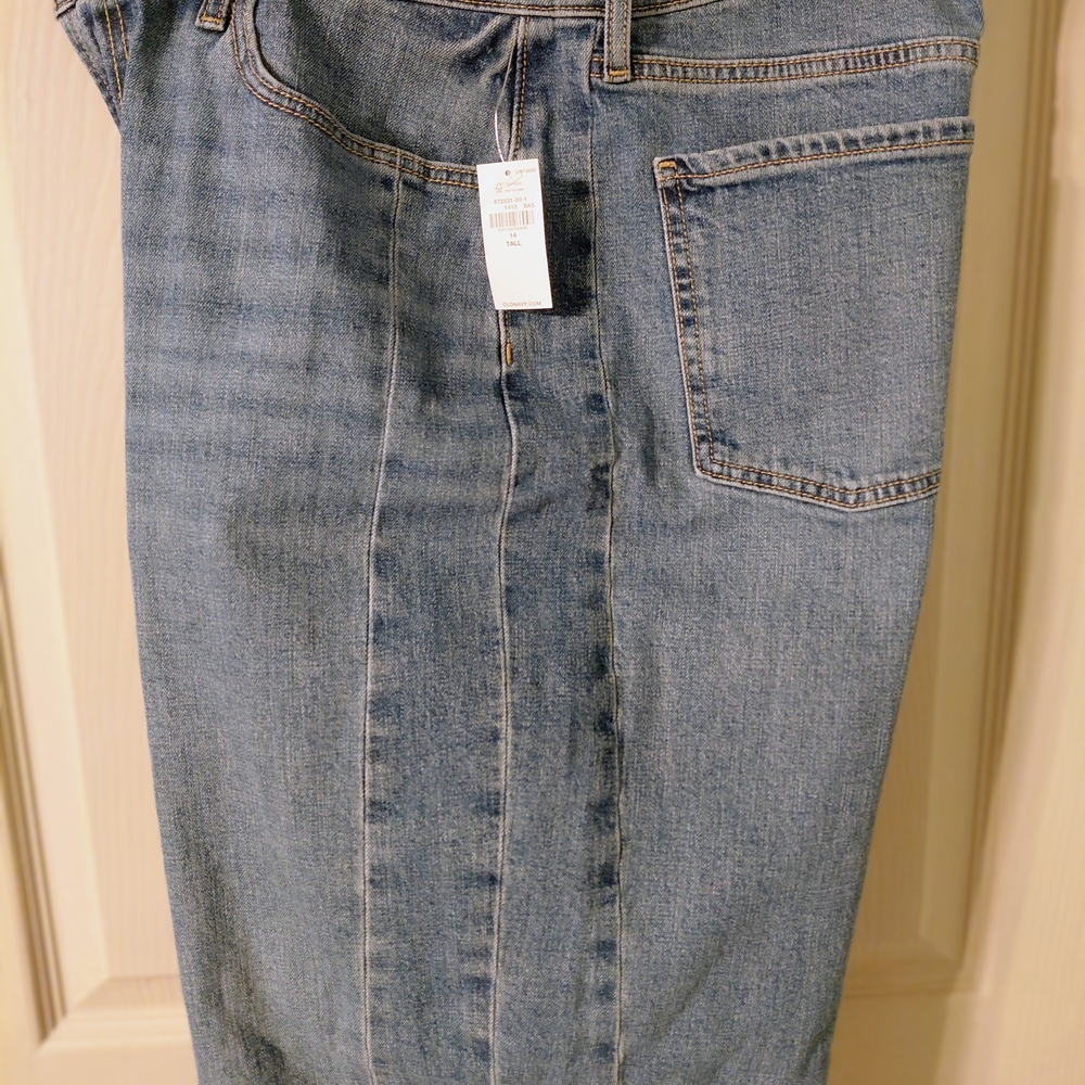 Old Navy Women's High-Waisted Barrel Ankle Jeans 14 Tall